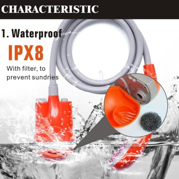 portable handheld travel camping shower pump apolegamic with water bucket 1 Set - Picture 7 of 11